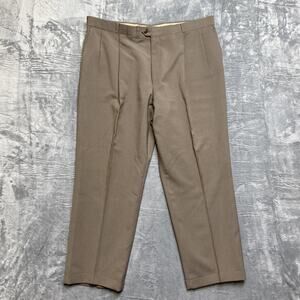 Vintage Racquet Club Pleated Dress Pants Men’s Size 40x30 Brown Pants Formal